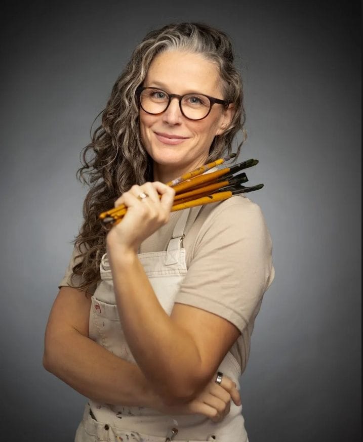 Kara Brennan, ferro cement sculptor and artist at Airborne Arts